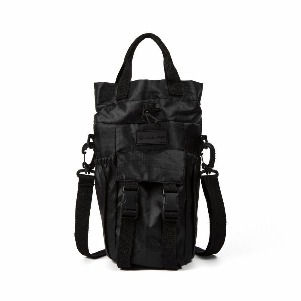 Blogilates Black Water Bottle Sling Adjustable Crossbody Carrier Holder Bag